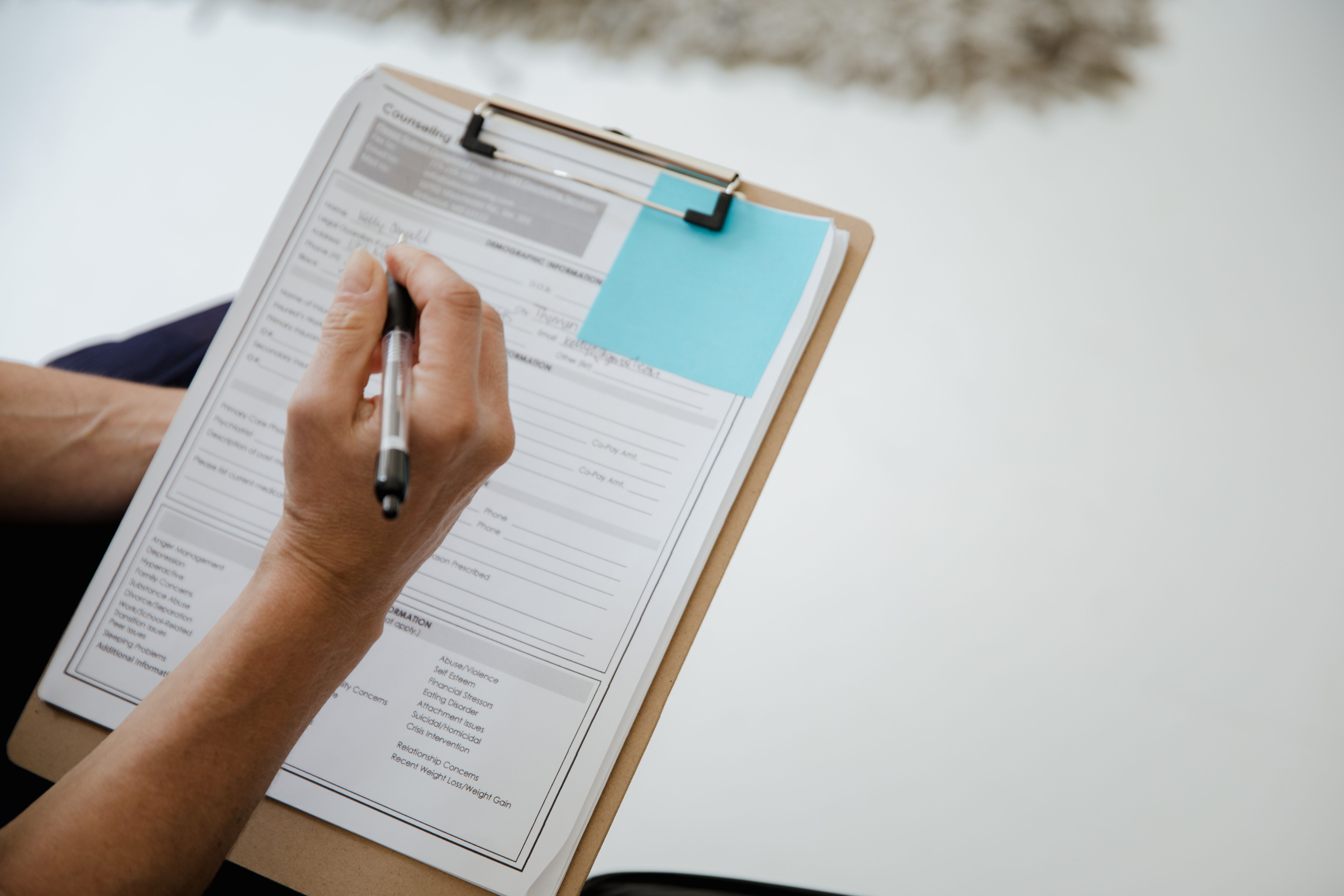 Intake forms require manual work